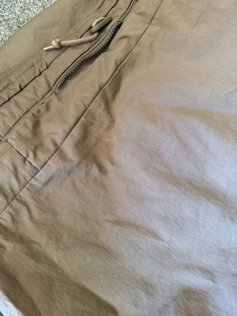 J Crew Vintage 90s Oarsman Nylon Cotton Canvas Anorak Tech Brown Jacket Large - Picture 2 of 8